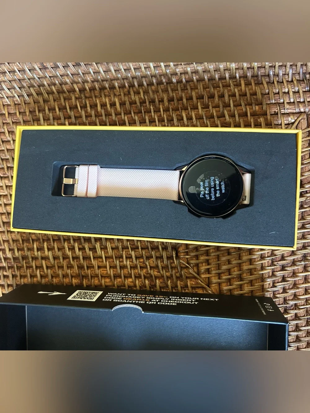 ALPHAGEAR Juliet Smartwatch Rose Gold Pink Band Bluetooth Calling NIB